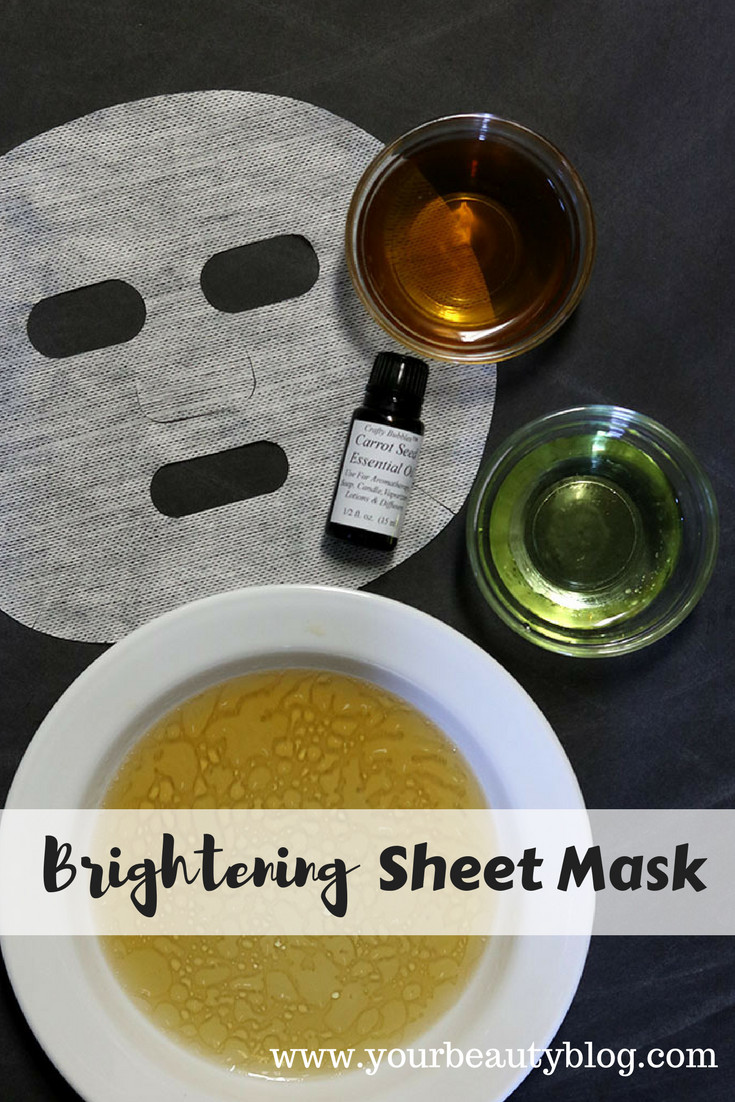 DIY Sheet Mask Recipes
 DIY Brightening Sheet Mask Recipe for the Face