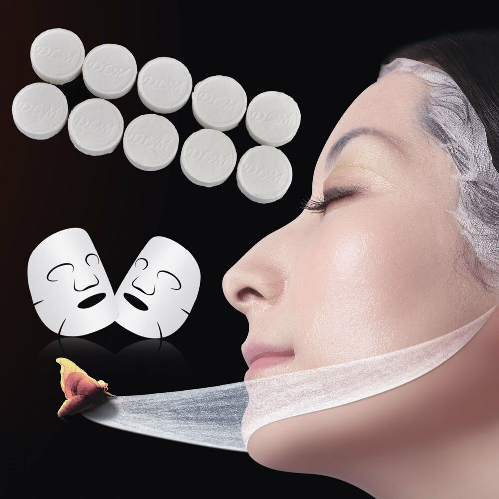 DIY Sheet Mask
 10pcs pressed Facial Face Cotton Mask Sheet DIY Natural