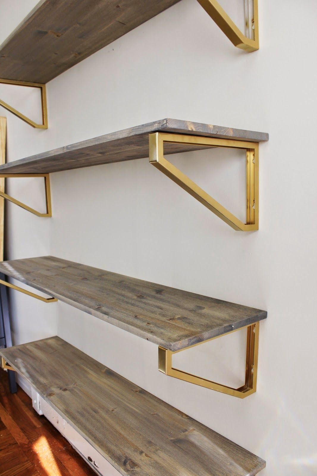 DIY Shelving Brackets
 Diverse DIY Suspended Shelves That Add Flavor To Your Décor