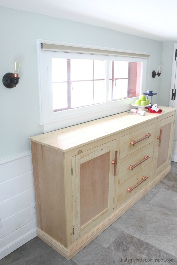 DIY Sideboard Plans
 That s My Letter DIY Extra Long Sideboard
