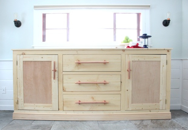 DIY Sideboard Plans
 That s My Letter DIY Extra Long Sideboard