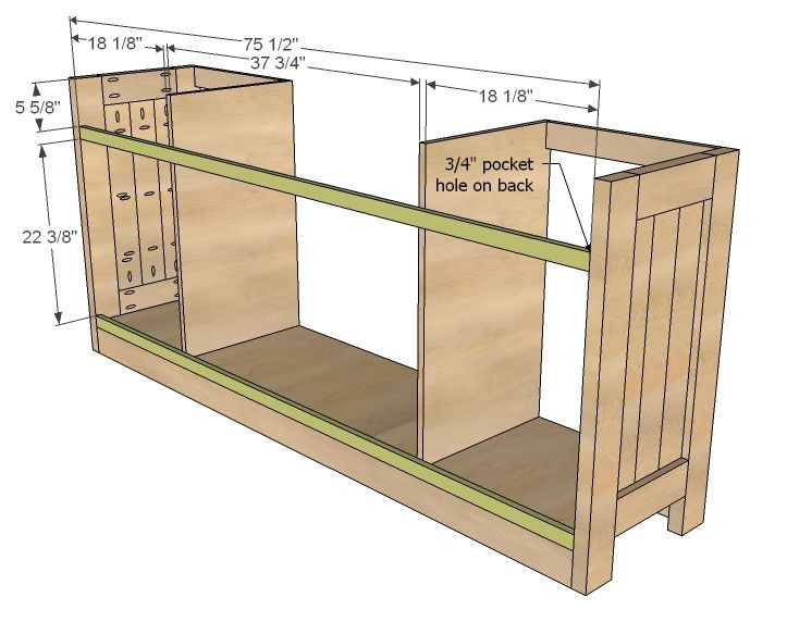 DIY Sideboard Plans
 Planked Wood Sideboard