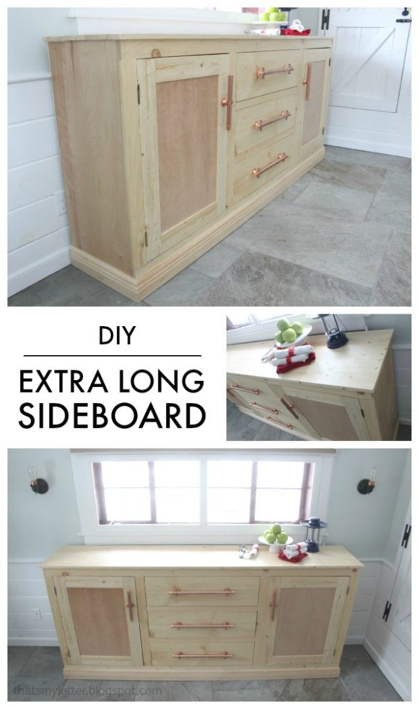 DIY Sideboard Plans
 DIY Extra Long Sideboard Jaime Costiglio