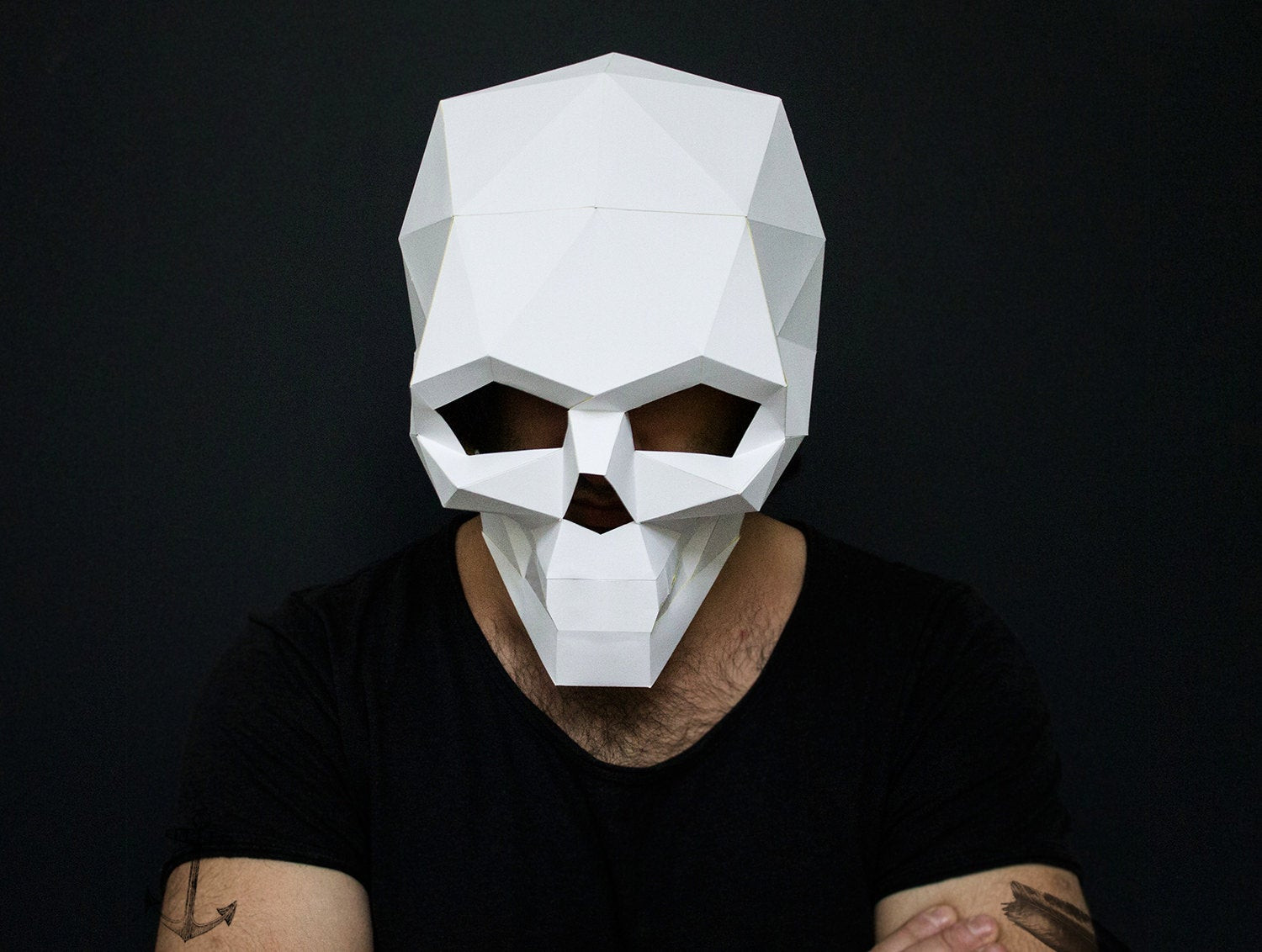 DIY Skull Mask
 Skull Mask for Halloween DIY printable Skull Instant