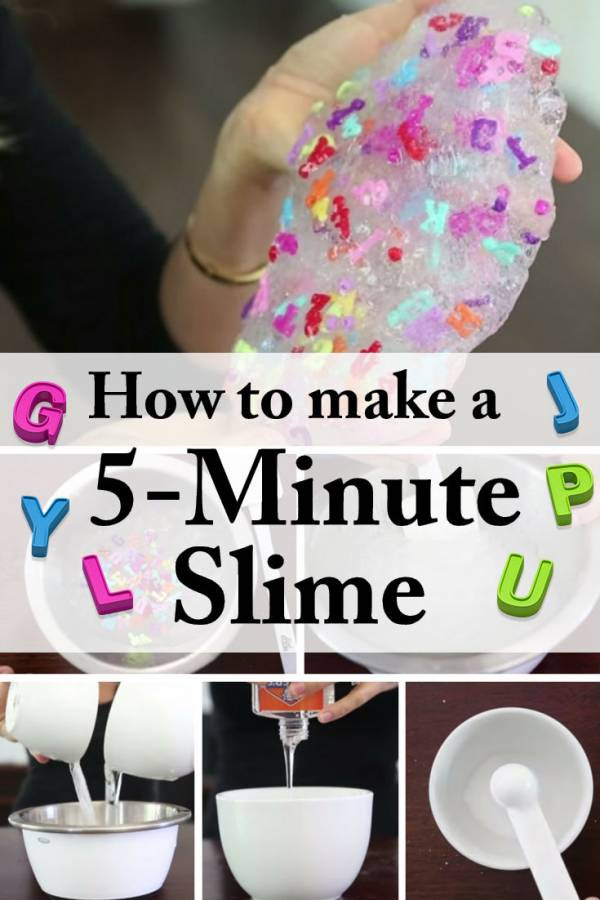 Diy Slime For Kids
 Homemade 5 Minute DIY Slime Entertain Your Kids for Hours