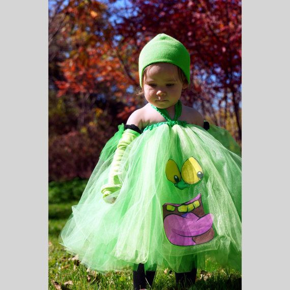 DIY Slimer Costume
 TuTu Dress Costume inspired by Slimer Ghost by
