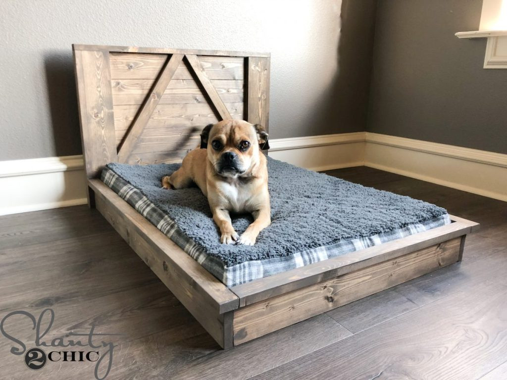 DIY Small Dog Bed
 DIY Farmhouse Dog Bed For Man s Best Friend Shanty 2 Chic
