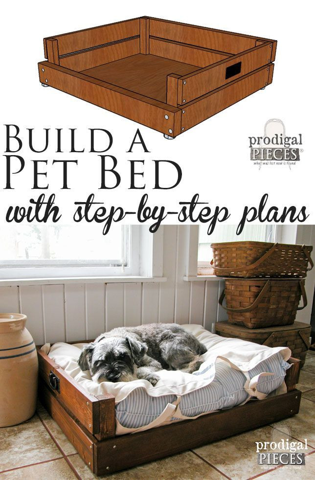 DIY Small Dog Bed
 Pet Bed DIY Building Plans & Tutorial