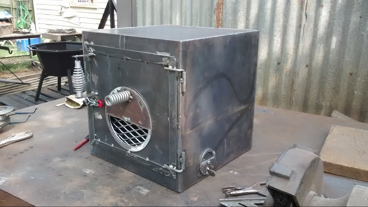 DIY Smoker Box
 Fire box build for barrel smoker