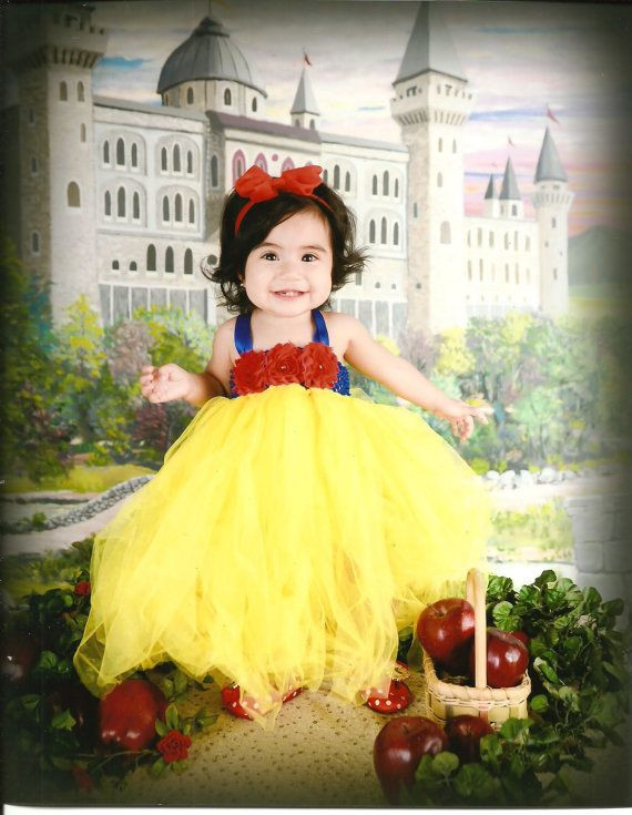 DIY Snow White Costume Toddler
 Beautiful Snow White Tutu Dress Costume with Red Hair Bow