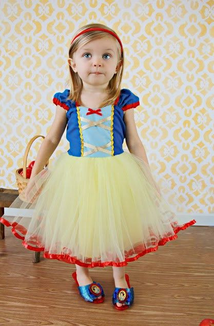 DIY Snow White Costume Toddler
 SNOW WHITE dress girls princess costume dress TUTU dress