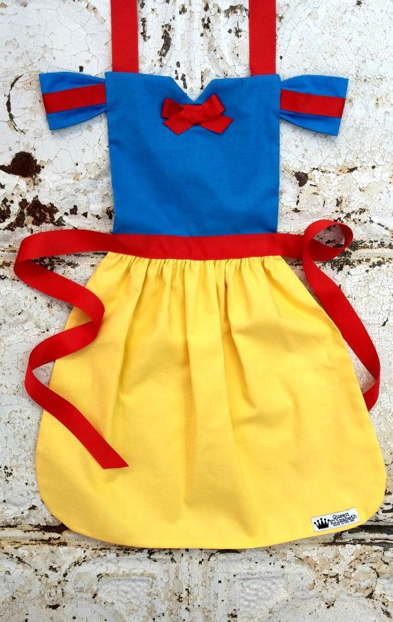 DIY Snow White Costume Toddler
 SNOW WHITE Disney Princess inspired Child Costume Apron