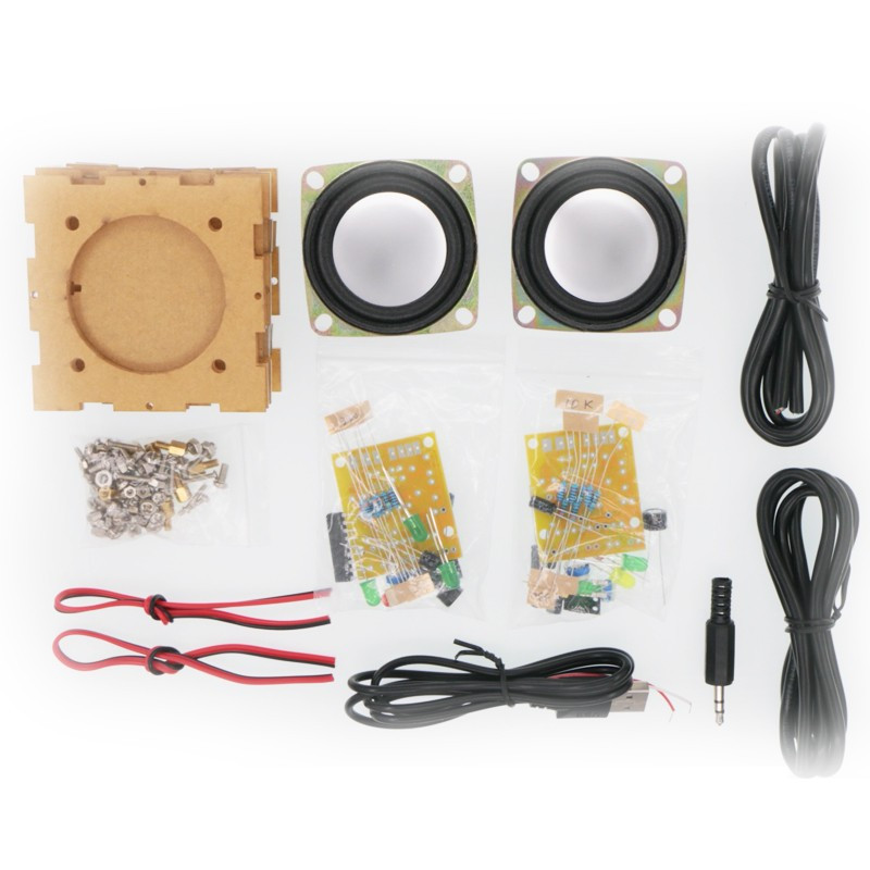 DIY Speakers Kit
 DIY Amplifier Speaker Kit Acrylic case ElecFreaks