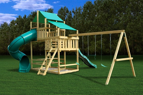 DIY Swing Sets Kits
 Simple Wooden Swing Set Incredible Classic A Frame Do It
