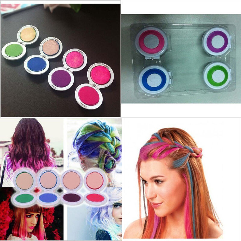 DIY Temporary Hair Dye
 4 Colors Non toxic DIY Temporary Hair Chalk Special Color