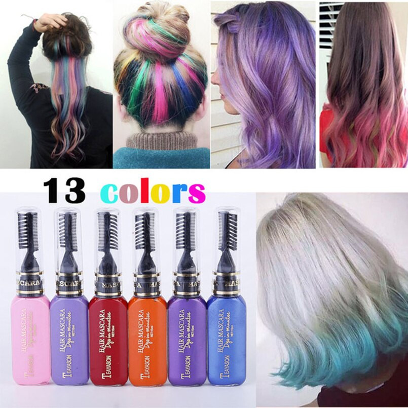 DIY Temporary Hair Dye
 Temporary Hair Dye 12 Colors e time Hair Color Pigment