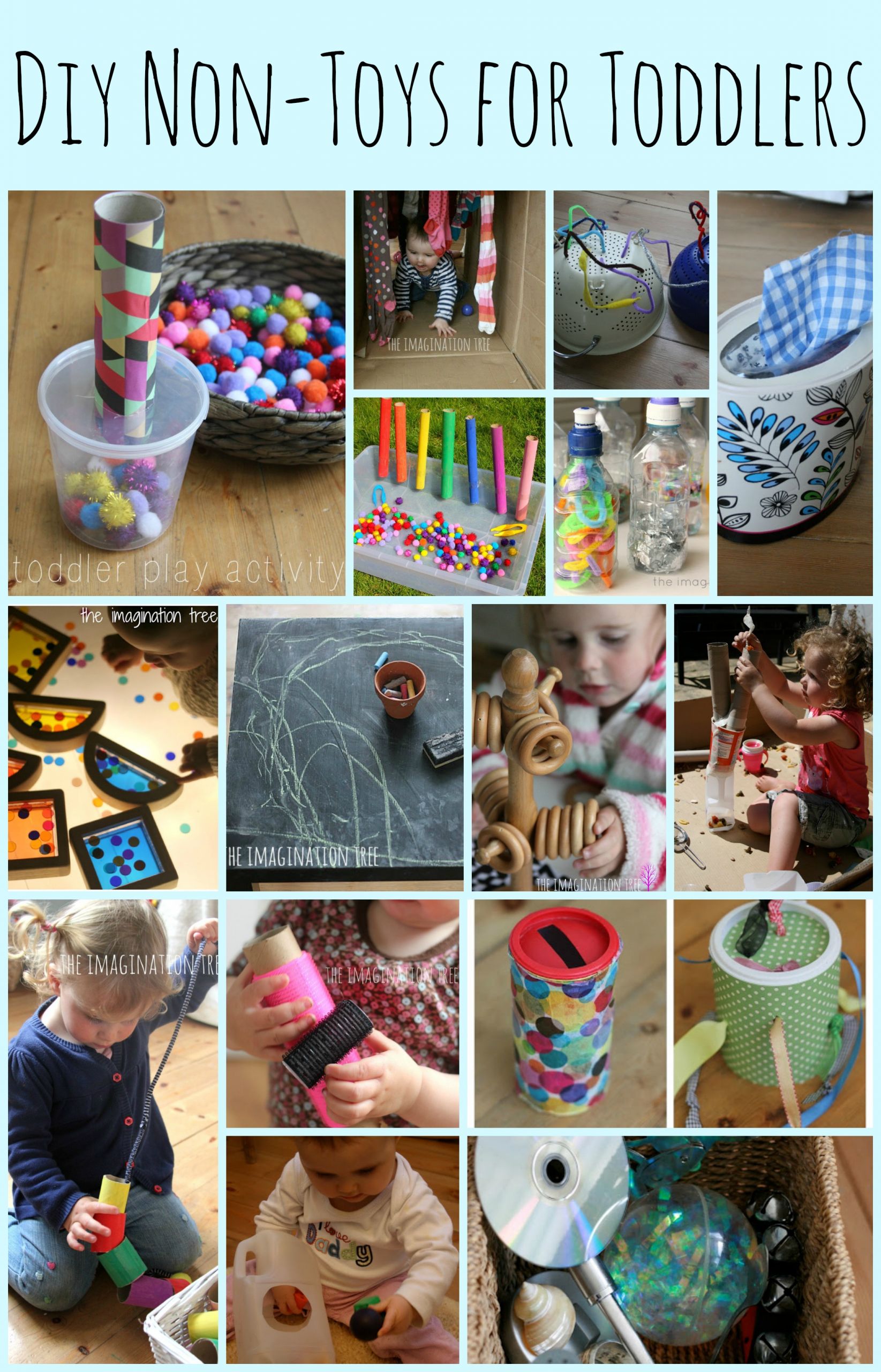 DIY Toddler Activities
 15 DIY Non Toys for Toddlers