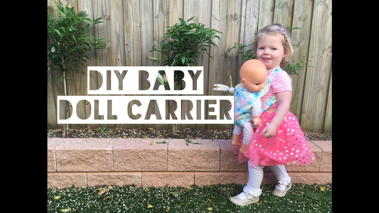 DIY Toddler Carrier
 DIY KIDS DOLL CARRIER