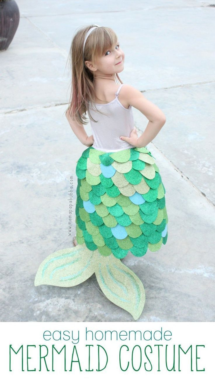 DIY Toddler Mermaid Costume
 Image result for little mermaid toddler costume DIY