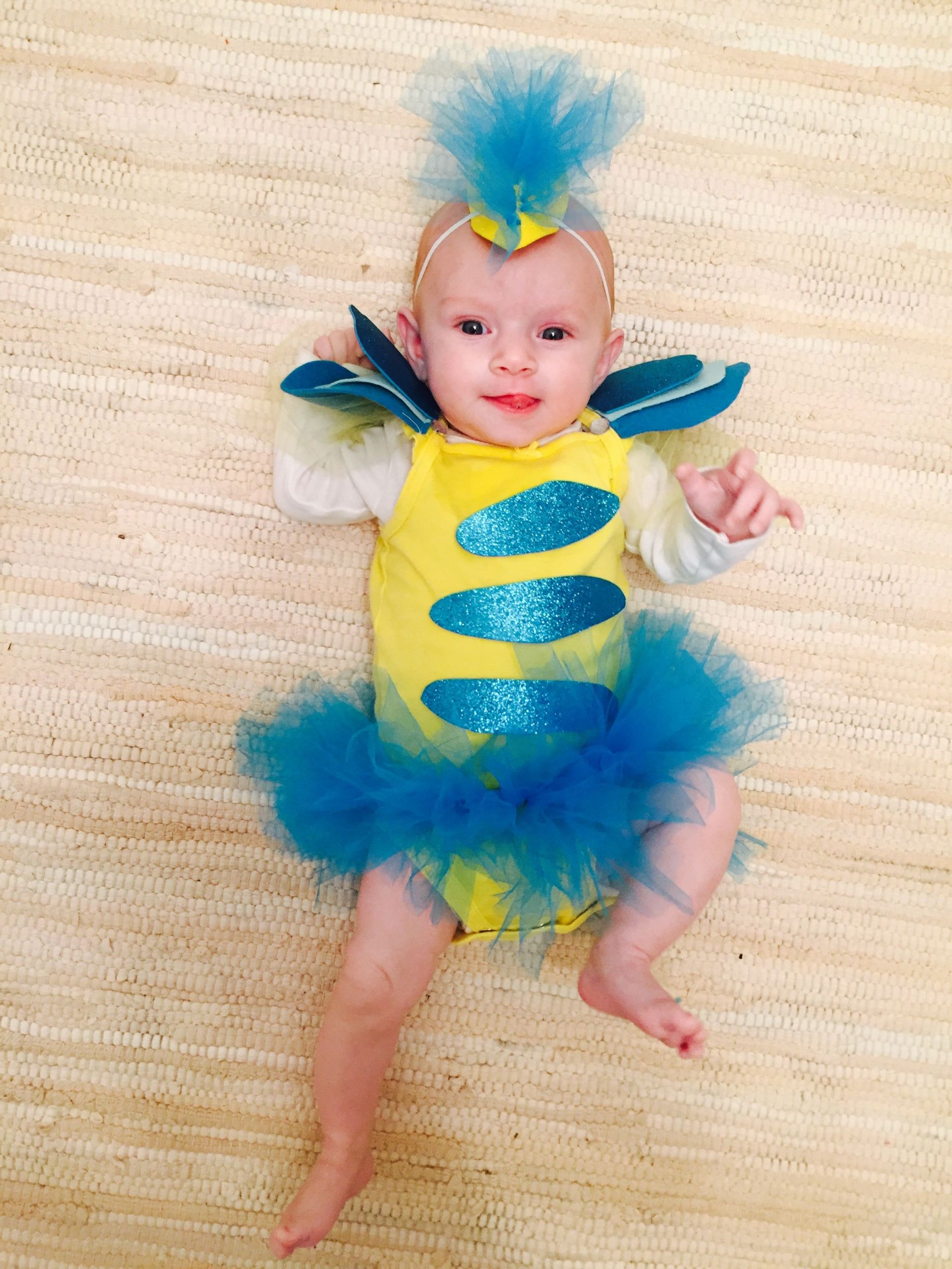 DIY Toddler Mermaid Costume
 Baby Flounder costume DIY littler mermaid in 2019