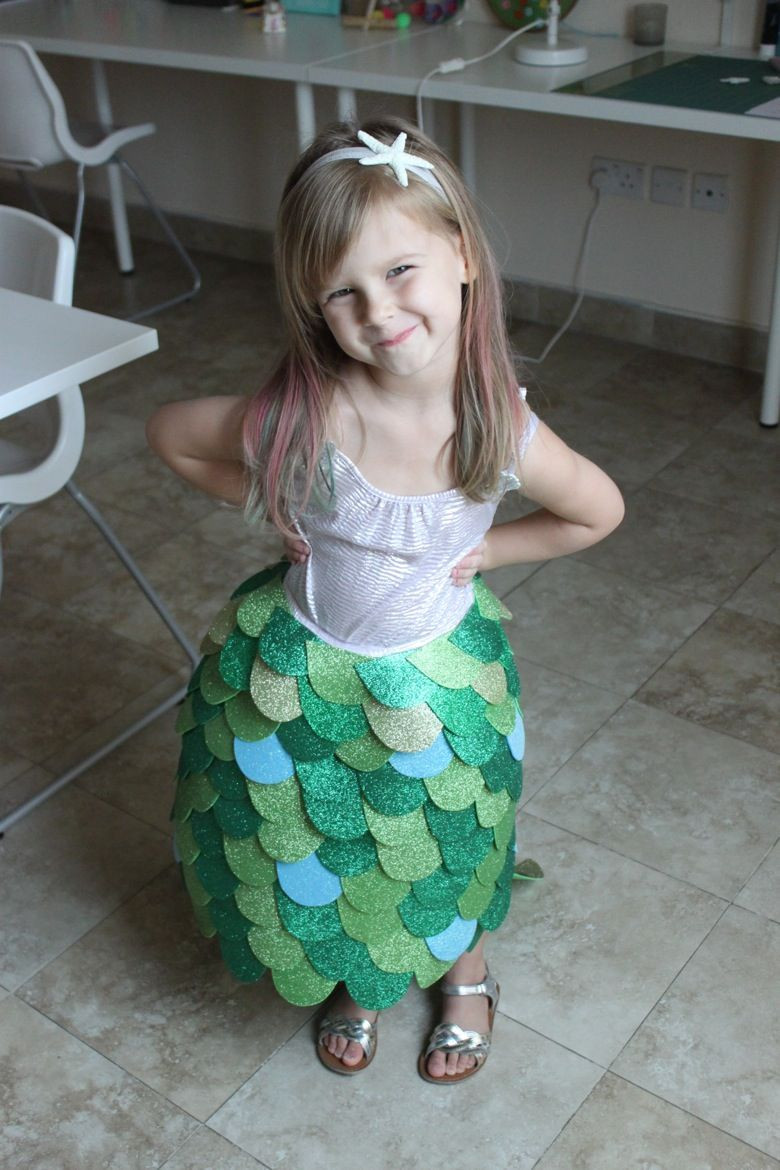 DIY Toddler Mermaid Costume
 Homemade Mermaid Costume Holiday fever