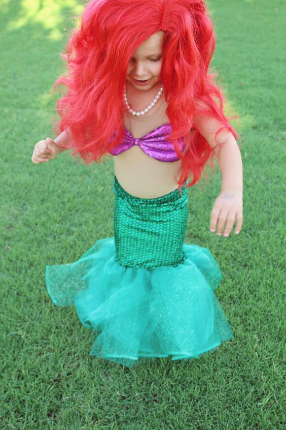DIY Toddler Mermaid Costume
 Little mermaid costumes Mermaid costumes and Mermaids on