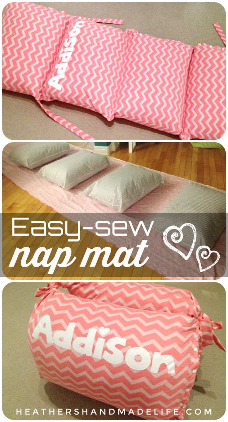 DIY Toddler Nap Mat
 Sew a cozy nap mat for sleepovers or movie nights