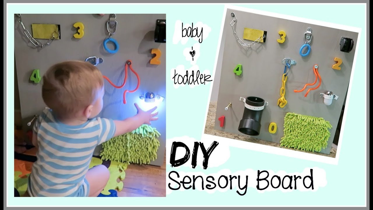 DIY Toddler Toy
 DIY SENSORY BOARD BABY & TODDLER LEARNING TOY