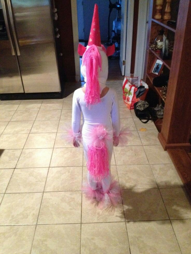DIY Toddler Unicorn Costume
 Cute diy little girl unicorn costume