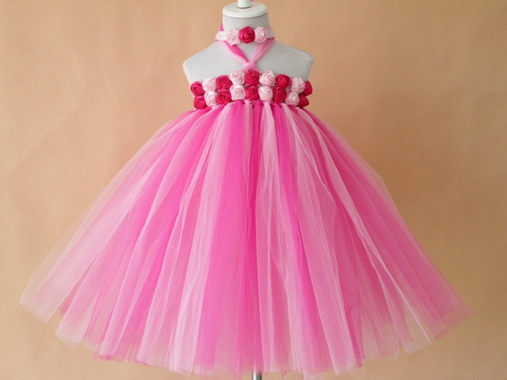 DIY Tutu Dresses For Toddlers
 new bright color flower girls tutu dress retail handmade