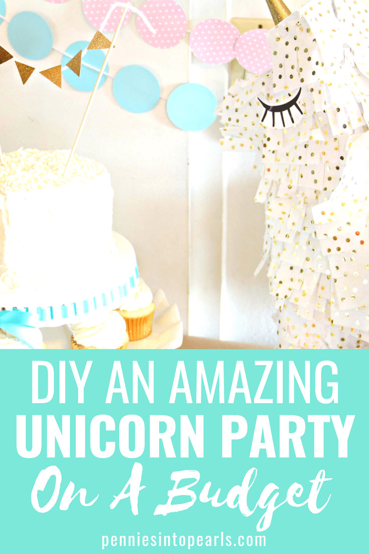 Diy Unicorn Birthday Party Ideas
 Unicorn Birthday Party Ideas on a Bud for Under $50
