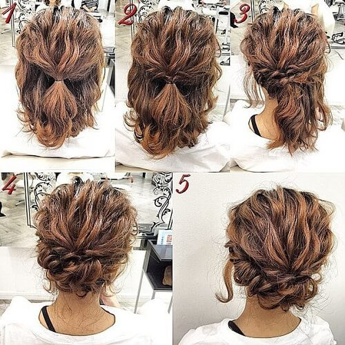 DIY Updos For Shoulder Length Hair
 60 Medium Hair Updos that Are as Easy as 1 2 3