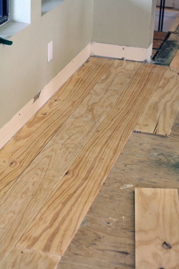 DIY Vinyl Plank Flooring
 DIY Wide Plank Floors Made from Plywood Floors