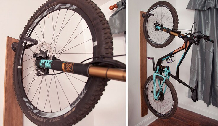 DIY Wall Bike Rack
 Creative DIY Bike Storage Racks