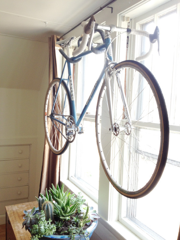 DIY Wall Bike Rack
 Three Ingenious Bike Hangers With Unusual designs
