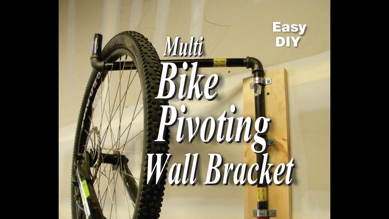 DIY Wall Bike Rack
 Easy DIY Multi Bike Pivoting Wall Bracket