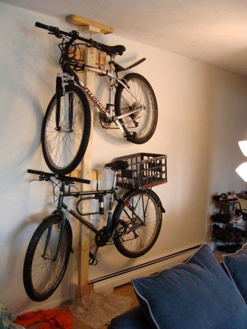 DIY Wall Bike Rack
 Hang Your Bike The Wall With Mike Sapak s DIY Bike Rack