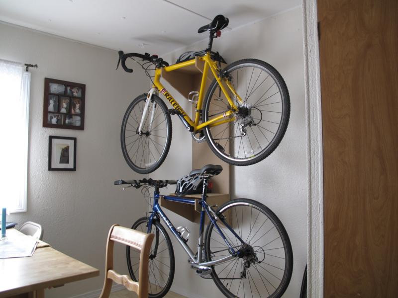 DIY Wall Bike Rack
 DIY Bicycle Rack