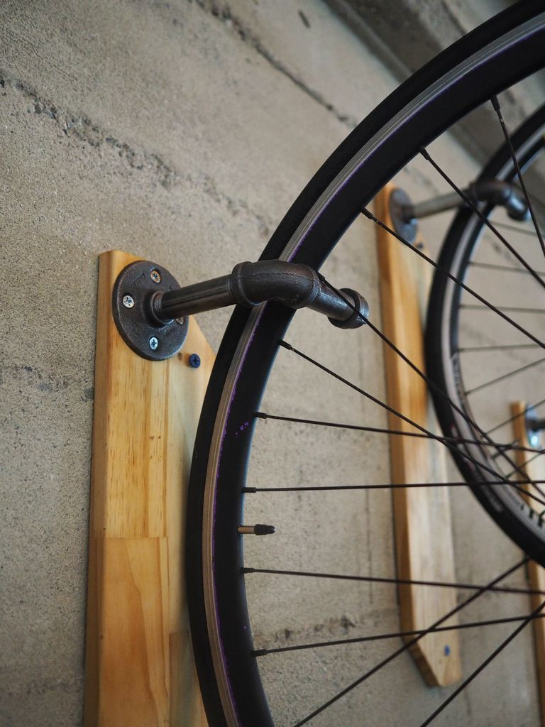 DIY Wall Bike Rack
 Three Ingenious Bike Hangers With Unusual designs