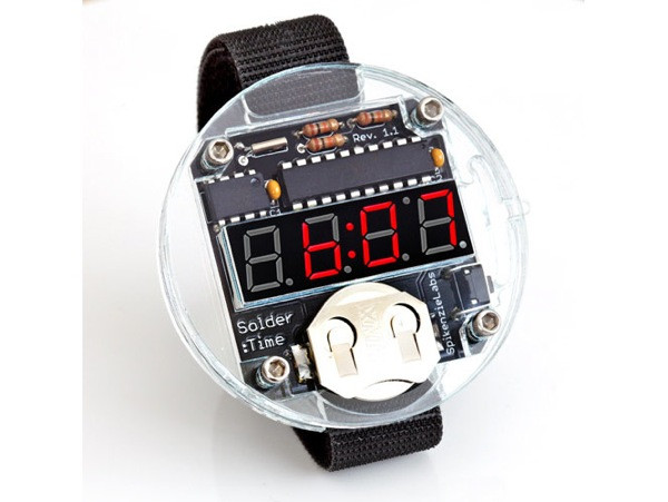 DIY Watch Kit
 NEW PRODUCT – Solder Time DIY watch kit Adafruit