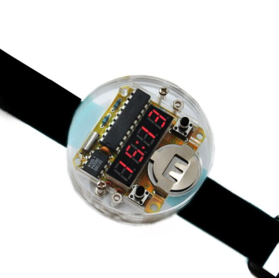 DIY Watch Kit
 Smart Electronic single chip LED watches electronic clock
