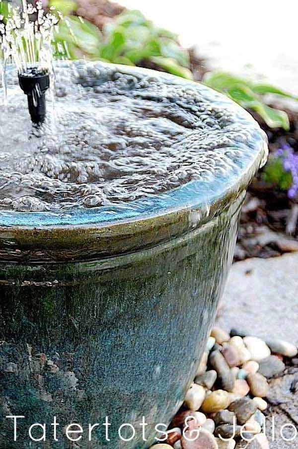 DIY Water Fountain Outdoor
 26 Wonderful Outdoor DIY Water Features Tutorials and