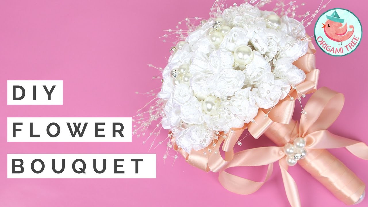 DIY Wedding Bouquet Silk Flowers
 Wedding Bouquet Tutorial How to Make DIY Flower Bouquet