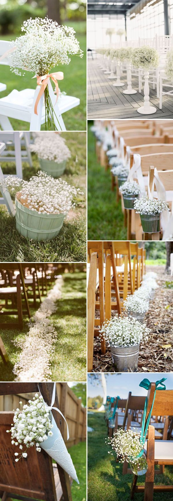 DIY Wedding Ceremony Decorations
 Save Your Bud on Weddings with 45 Baby’s Breath Ideas