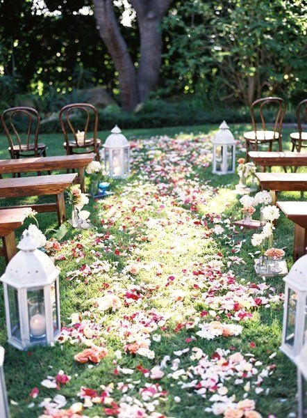 DIY Wedding Ceremony Decorations
 50 Best Garden Wedding Aisle Decorations Pink Lover