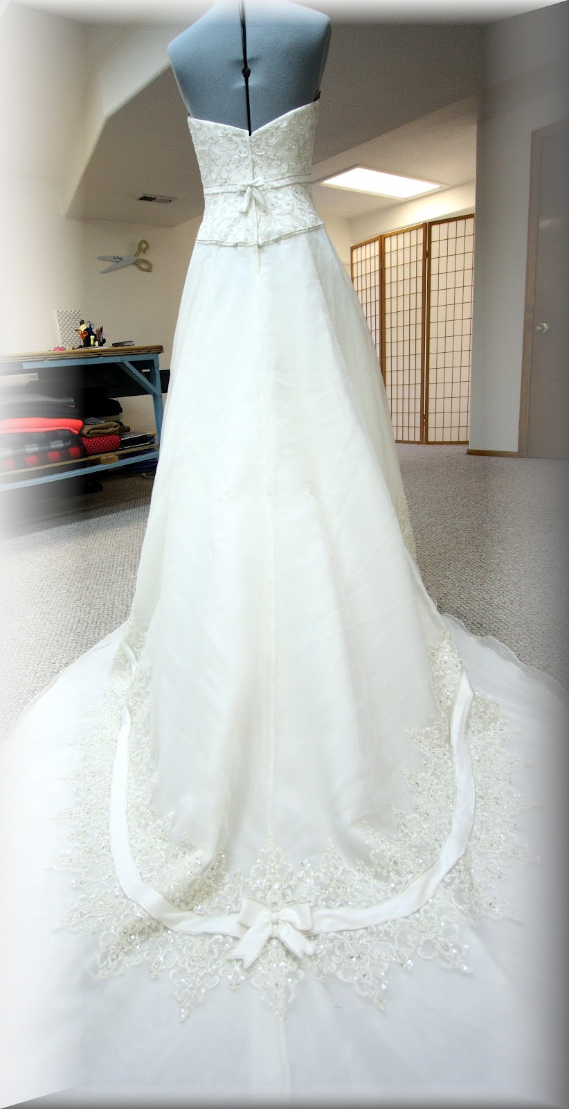 DIY Wedding Dress Bustle
 His Hers and Ours DIY WEDDING GOWN BUSTLE
