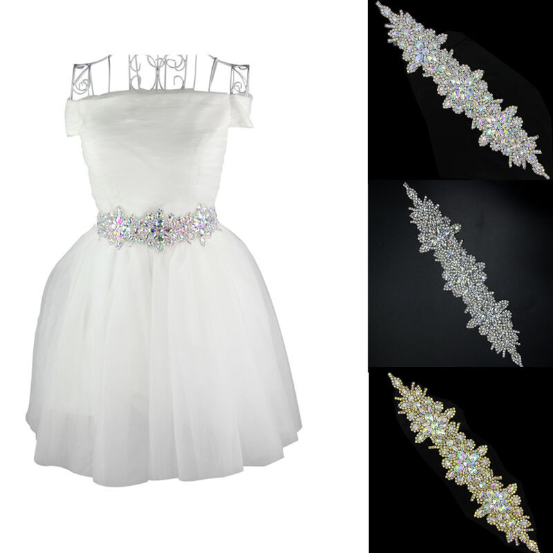 DIY Wedding Dress Sash
 1PC Crystal Rhinestone Appliques Wedding Bridal Dress Belt