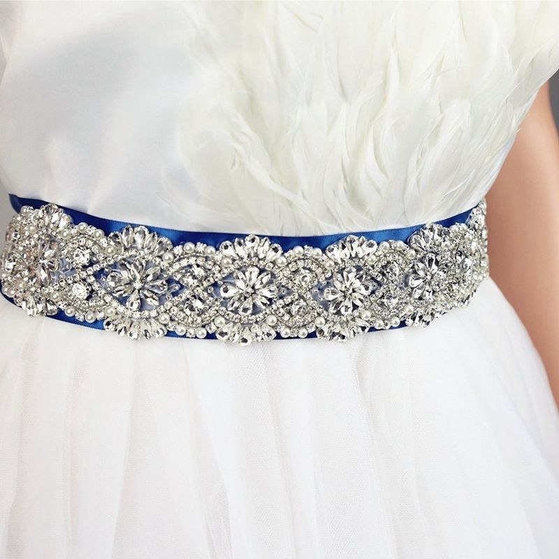 DIY Wedding Dress Sash
 Handmade DIY Wedding Bridal Sash Belt Crystal Rhinestone