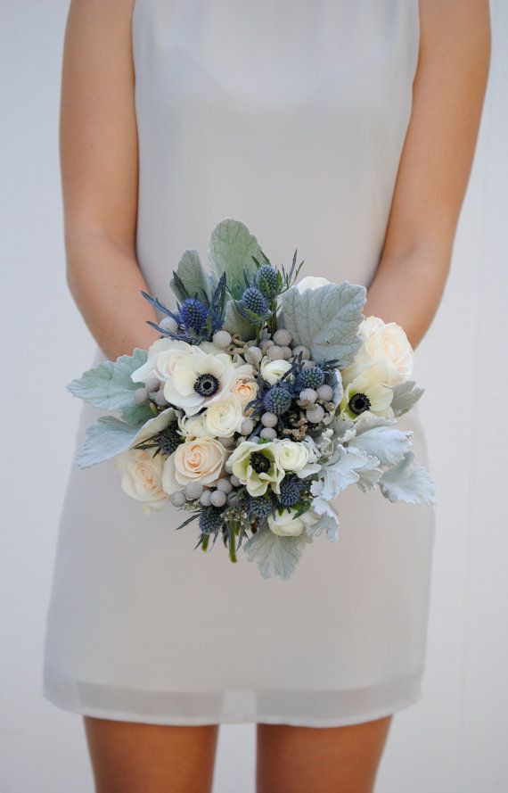 DIY Wedding Flower Packages
 Navy Blue Wedding Flower Package Dusty Blue Wedding