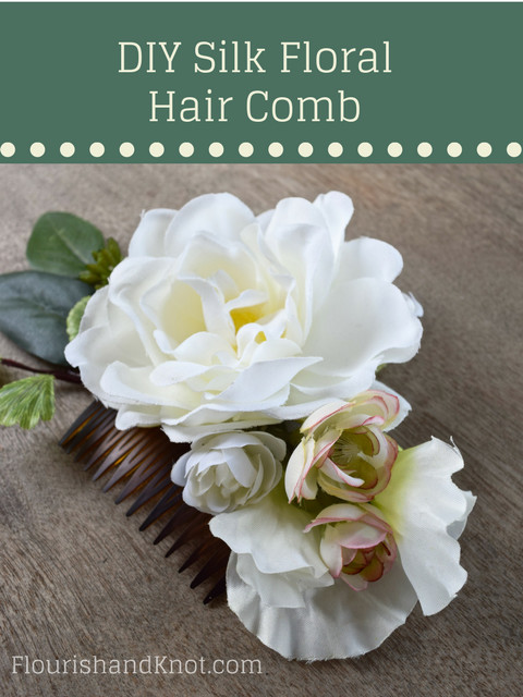 DIY Wedding Hair Combs
 DIY Silk Floral Hair b